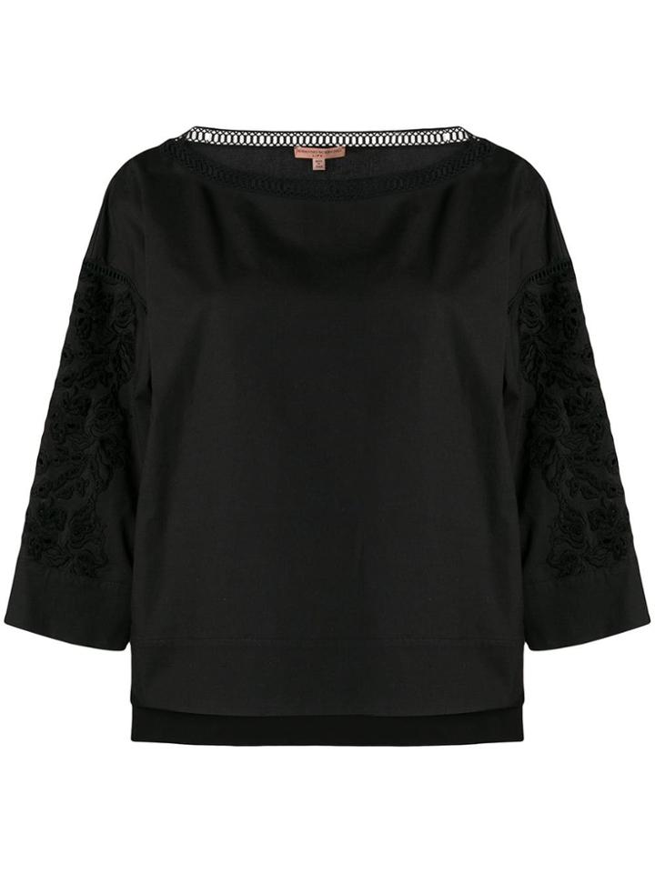 Ermanno Scervino Cut Out Detail Shirt - Black