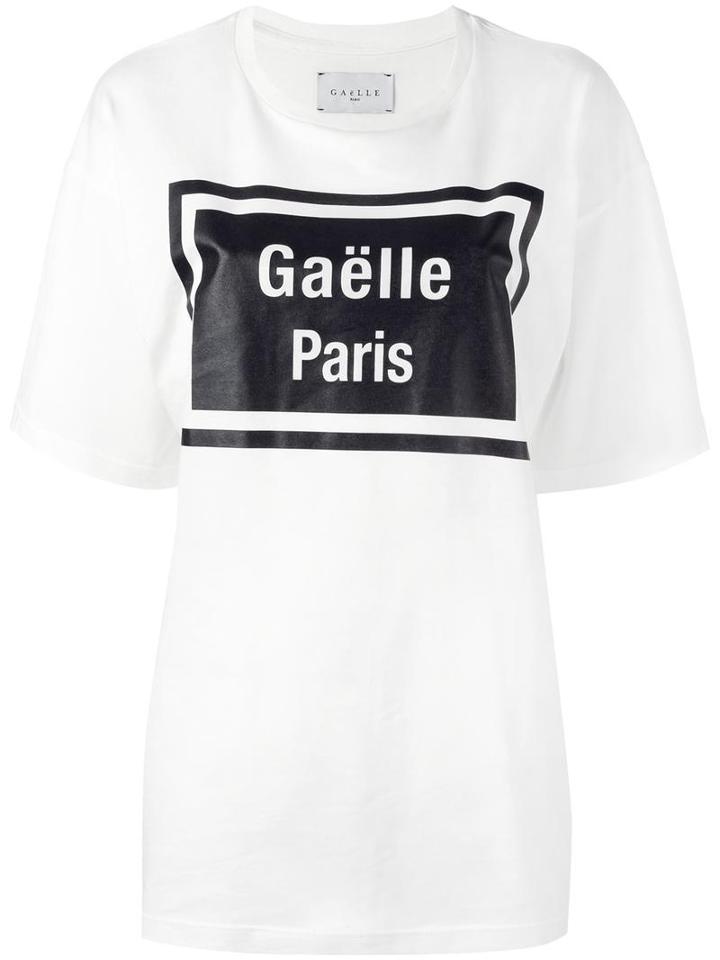 Gaelle Bonheur Gaelle Paris Print T-shirt, Women's, Size: 1, White, Cotton