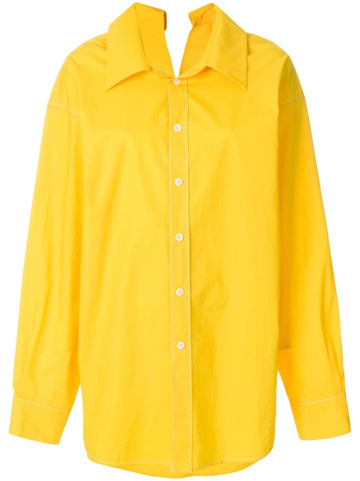 Marni Oversized Button Shirt - Yellow