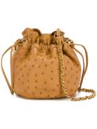 Chanel Vintage Drawstring Chain Shoulder Bag - Brown