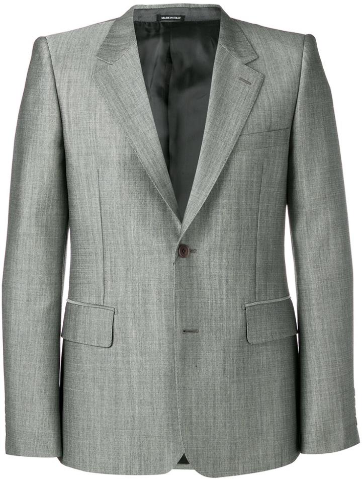 Alexander Mcqueen Single-breasted Blazer - Grey