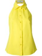 Stella Mccartney Halterneck Shirt, Women's, Size: 42, Yellow/orange, Cotton