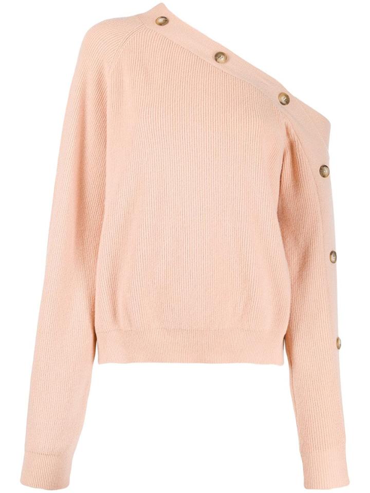 Nanushka Asymmetric Sweater - Neutrals