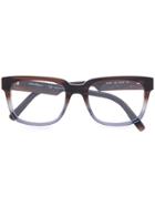 Salvatore Ferragamo Eyewear Square Frame Glasses - Brown