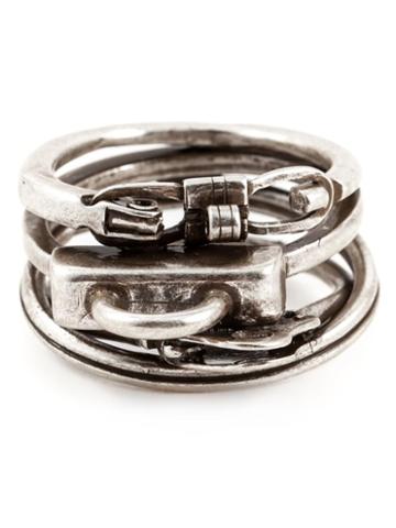 Maison Margiela Bolt Ring, Adult Unisex, Size: 10, Metallic
