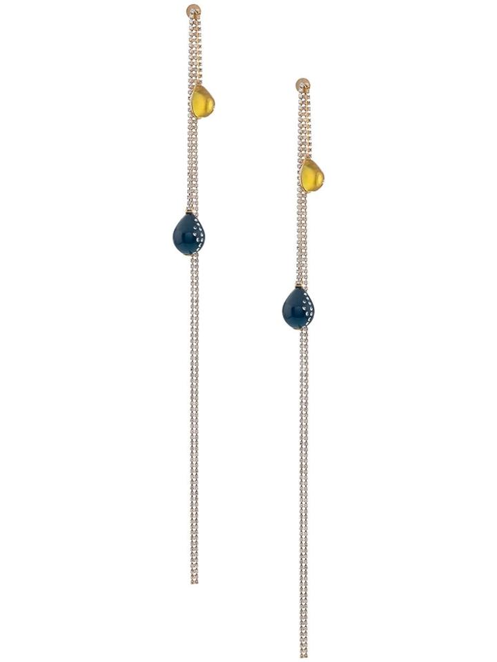 Christopher Kane Deflated Balloon Earrings - Yellow