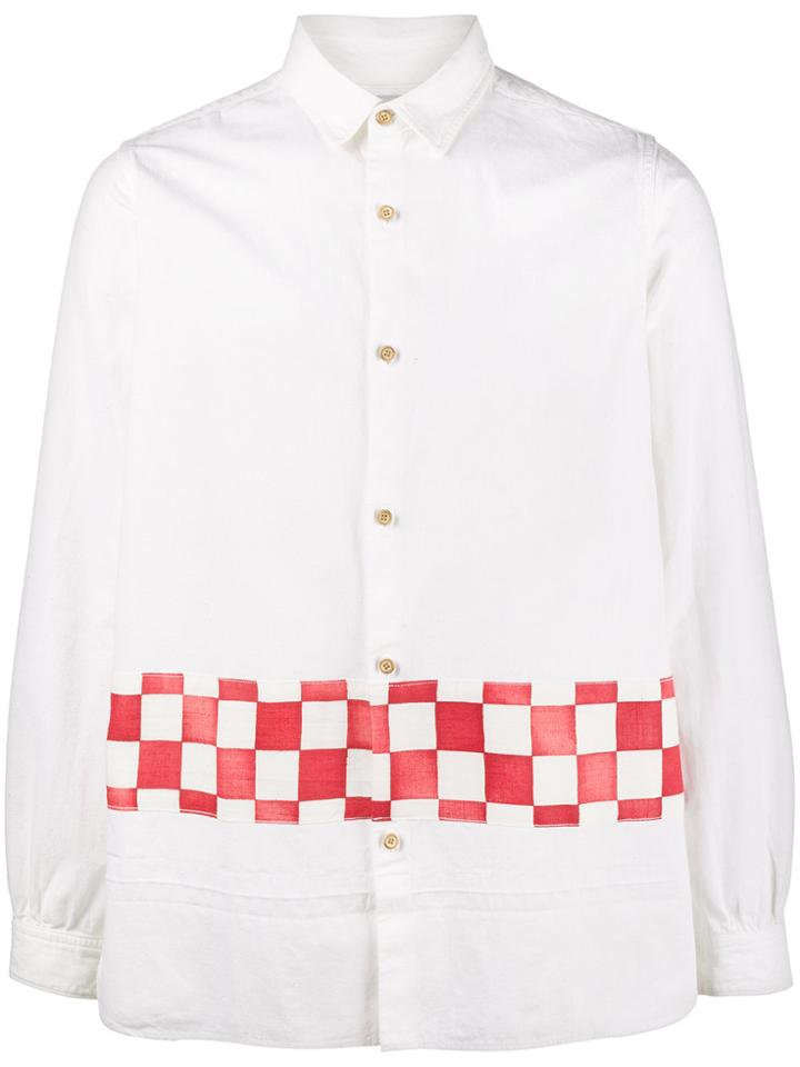 Visvim Longrider Checkerboard Shirt - White