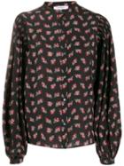 Frame Floral Print Shirt - Black