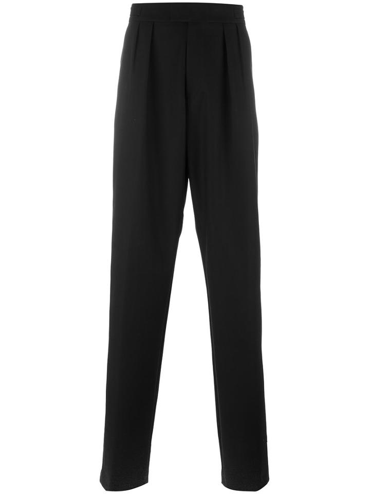 Raf Simons Loose-fit Straight Trousers, Men's, Size: 50, Black, Cotton