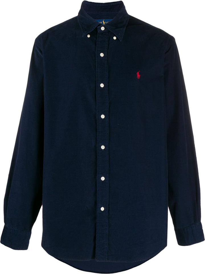 Polo Ralph Lauren Embossed Logo Shirt - Blue