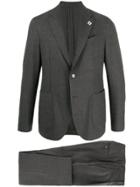 Lardini Fitted Single-breasted Suit - Grey