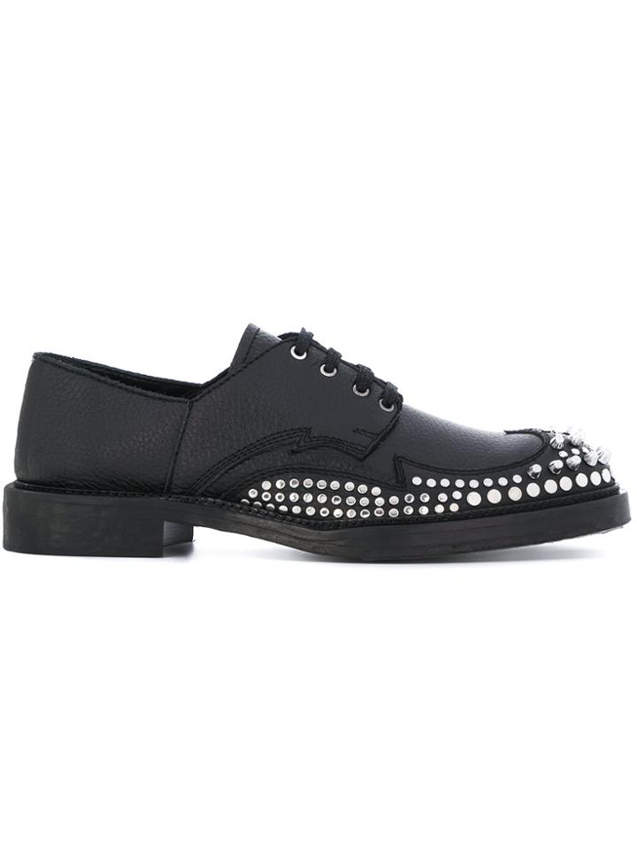 Mcq Alexander Mcqueen Columbia Fold Down Shoes - Black