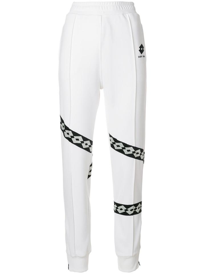 Damir Doma Border Print Trousers - White