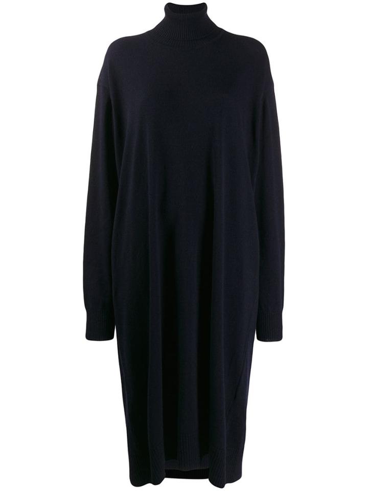 Jil Sander Long Sweater Dress - Blue