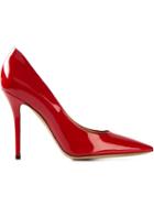 Salvatore Ferragamo Susi Pumps, Women's, Size: 38.5, Red, Calf Leather/leather