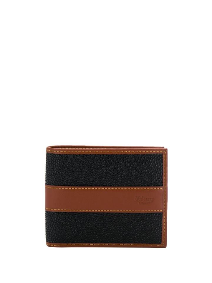Mulberry Scotchgrain Detail Wallet - Black