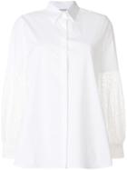Neil Barrett Lace Panelled Shirt - White