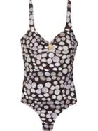 Lygia & Nanny Polka Dot Printed Swimsuit, Women's, Size: 52, Black, Polyamide