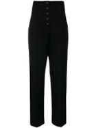 Stella Mccartney High Waisted Trousers - Black