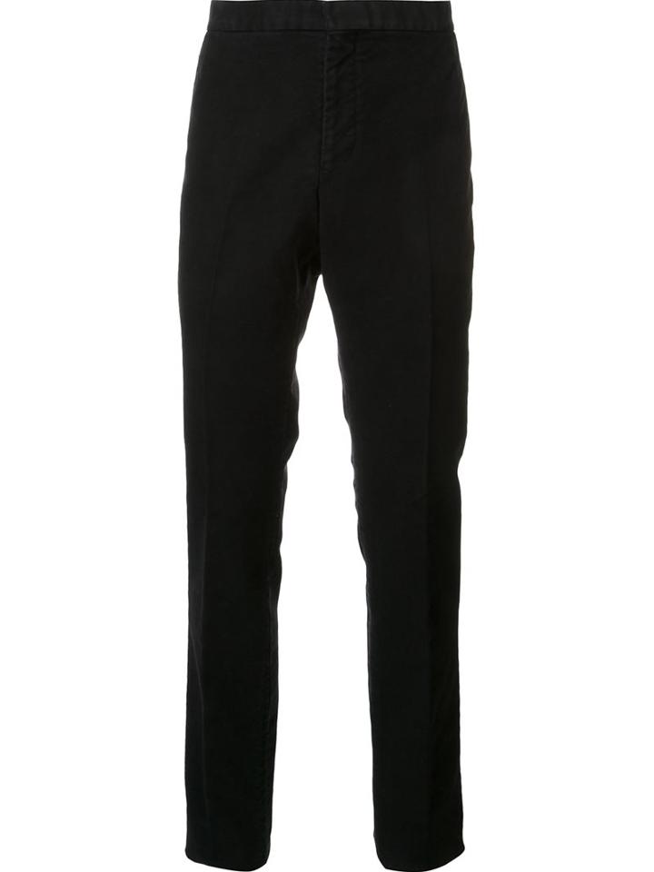 Thom Browne Straight Leg Trousers, Men's, Size: 1, Black, Cupro/cotton