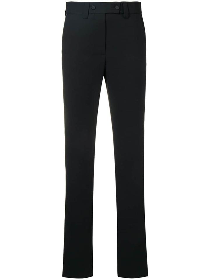 Msgm Side Stripe Detail Trousers - Black
