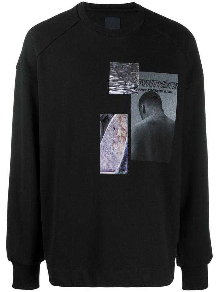 Juun.j Graphic Sweatshirt - Black
