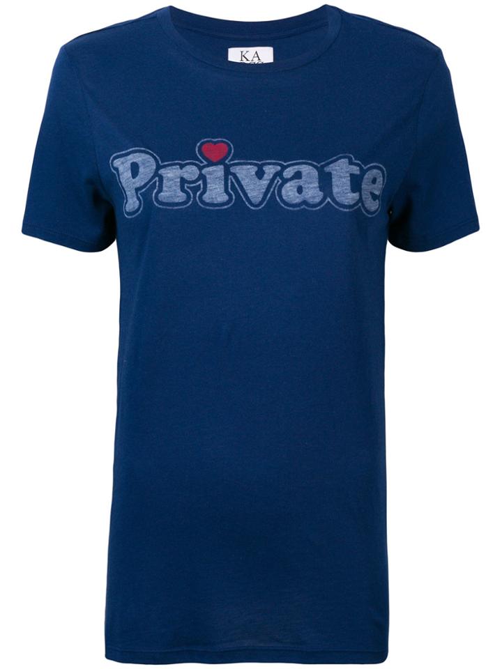 Zoe Karssen Private Print T-shirt - Blue