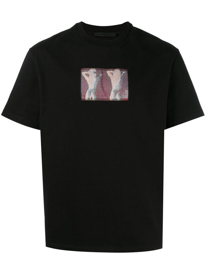 Alexander Wang Miami Babes Patch T-shirt, Men's, Size: 48, Black, Cotton/polyester