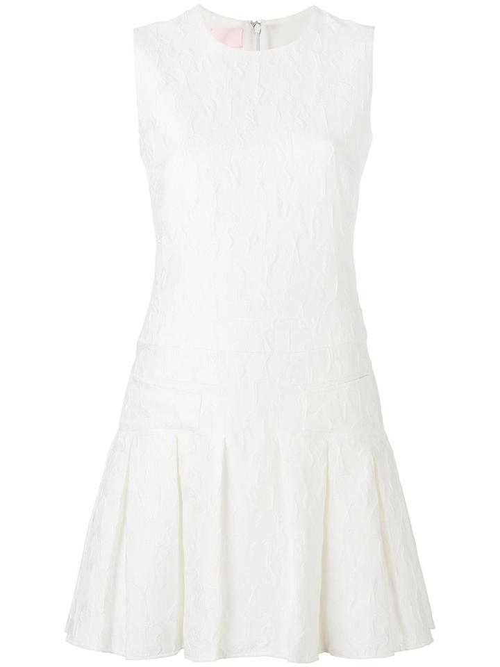 Giamba - Embossed Flamingos Dress - Women - Polyamide/polyester - 40, White, Polyamide/polyester