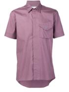 Vivienne Westwood Man Orb Embroidered Pocket Shirt - Pink & Purple