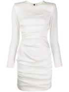 Alex Perry Ruched Mini Dress - White