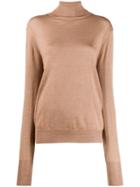 Ma'ry'ya Relaxed-fit Turtleneck Jumper - Neutrals