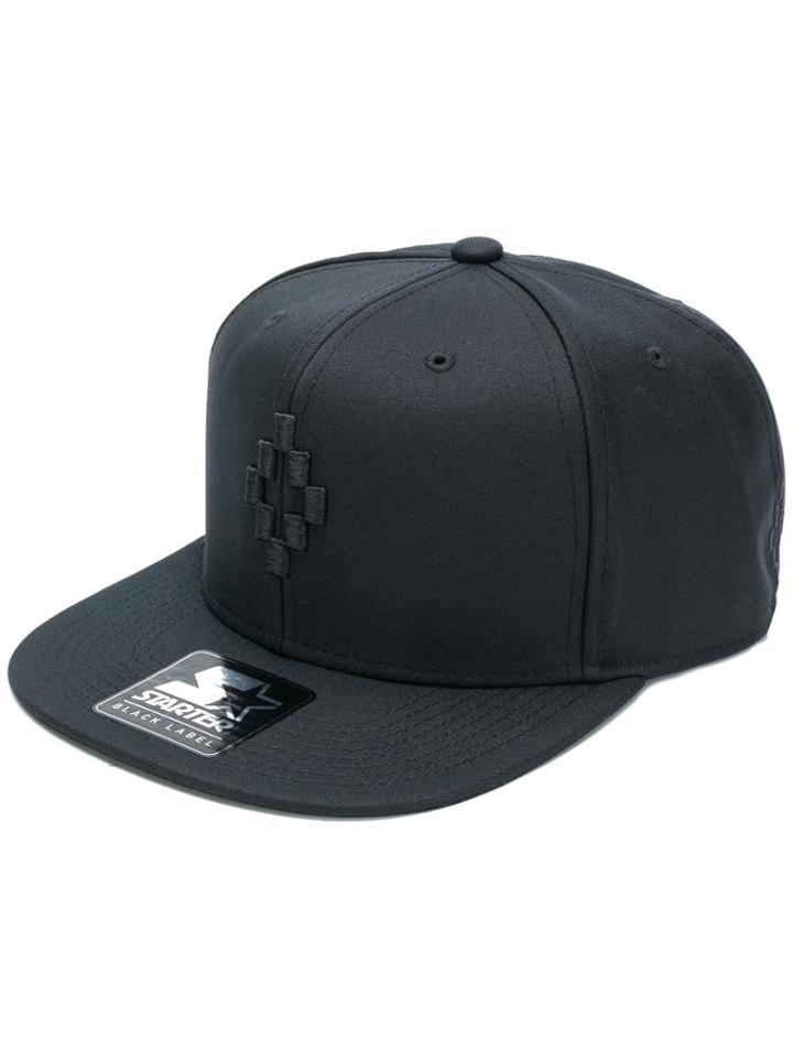 Marcelo Burlon County Of Milan Logo Embellished Baseball Cap - Black