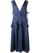 Sandy Liang 'cooper' Dress, Women's, Size: 40, Blue, Polyester