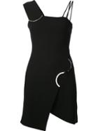 David Koma Wide Shoulder Strap Dress, Women's, Size: 8, Black, Nylon/spandex/elastane/acetate/wool