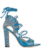 Paula Cademartori Lotus Sandals - Blue