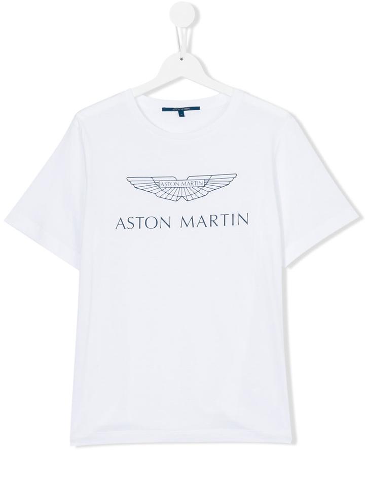 Aston Martin Kids - Logo Print T-shirt - Kids - Cotton - 16 Yrs, White