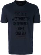 Emporio Armani Slogan-print T-shirt - Blue