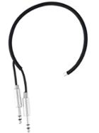 Mm6 Maison Margiela Wire Connector Detail Necklace, Women's, Black, Plastic/brass