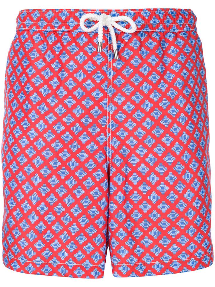 Kiton Printed Swim Shorts - Multicolour