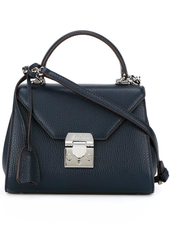 Mark Cross Top Handle Crossbody Bag, Women's, Blue