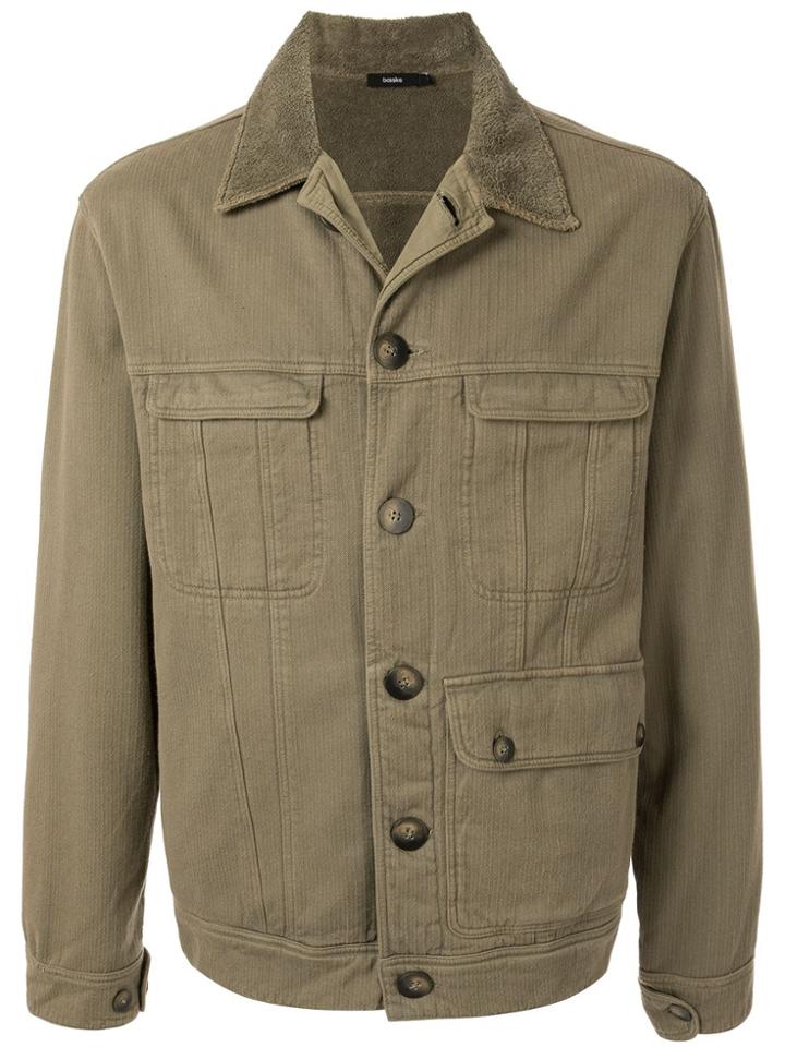 Bassike Long-sleeve Bomber Jacket - Green