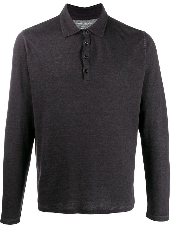 Majestic Filatures Polo-neck Sweater - Grey