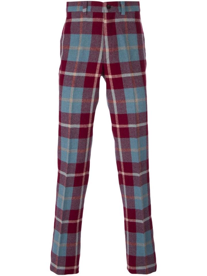 Jean Paul Gaultier Vintage Straight Leg Tartan Trousers