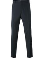 Lanvin Tailored Straight Fit Trousers, Men's, Size: 50, Blue, Wool/cotton/acetate/viscose