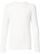 Ami Alexandre Mattiussi Ribbed Knit Sweater - White