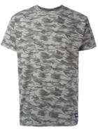 Camouflage Print T-shirt, Men's, Size: Xl, Grey, Cotton, Les (art)ists