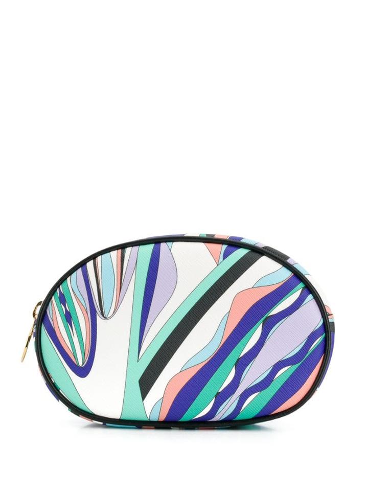 Emilio Pucci Burle Print Cosmetic Case - Purple