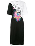 Stella Mccartney Multi-print T-shirt Dress, Women's, Size: 44, Black, Cotton
