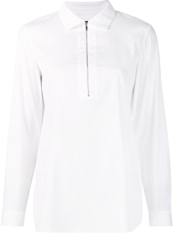 Lafayette 148 Zip Up Blouse